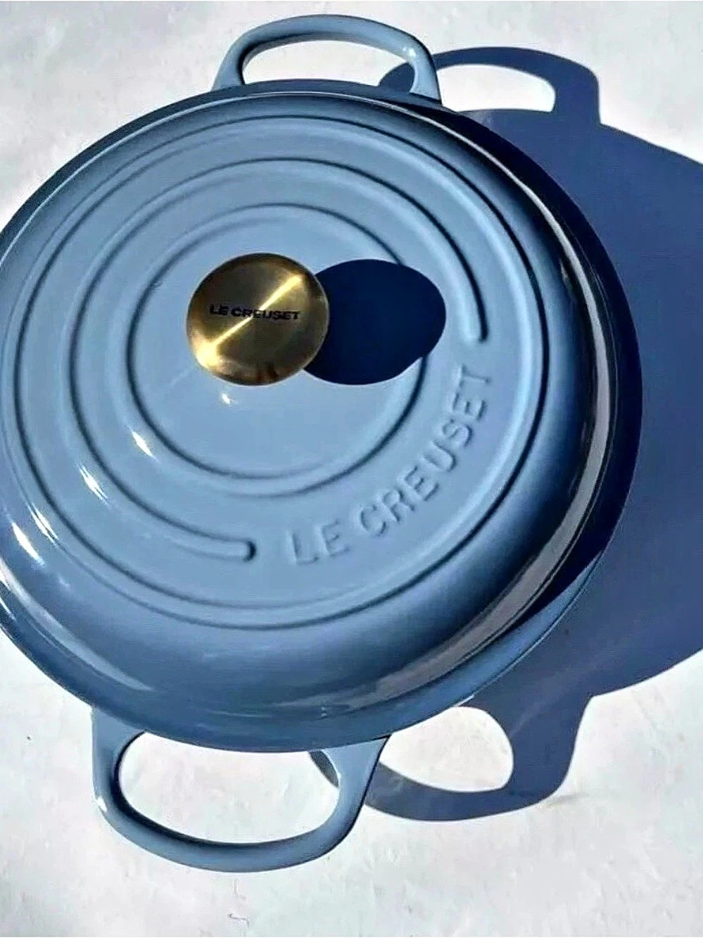 Le Creuset Signature Chef's Oven 30 cm Blue 3.5 Qt Braiser New
